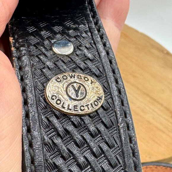 The State of Texas Lone Star Brass Belt Buckle with Brown Belt Southwestern size - Picture 3 of 15